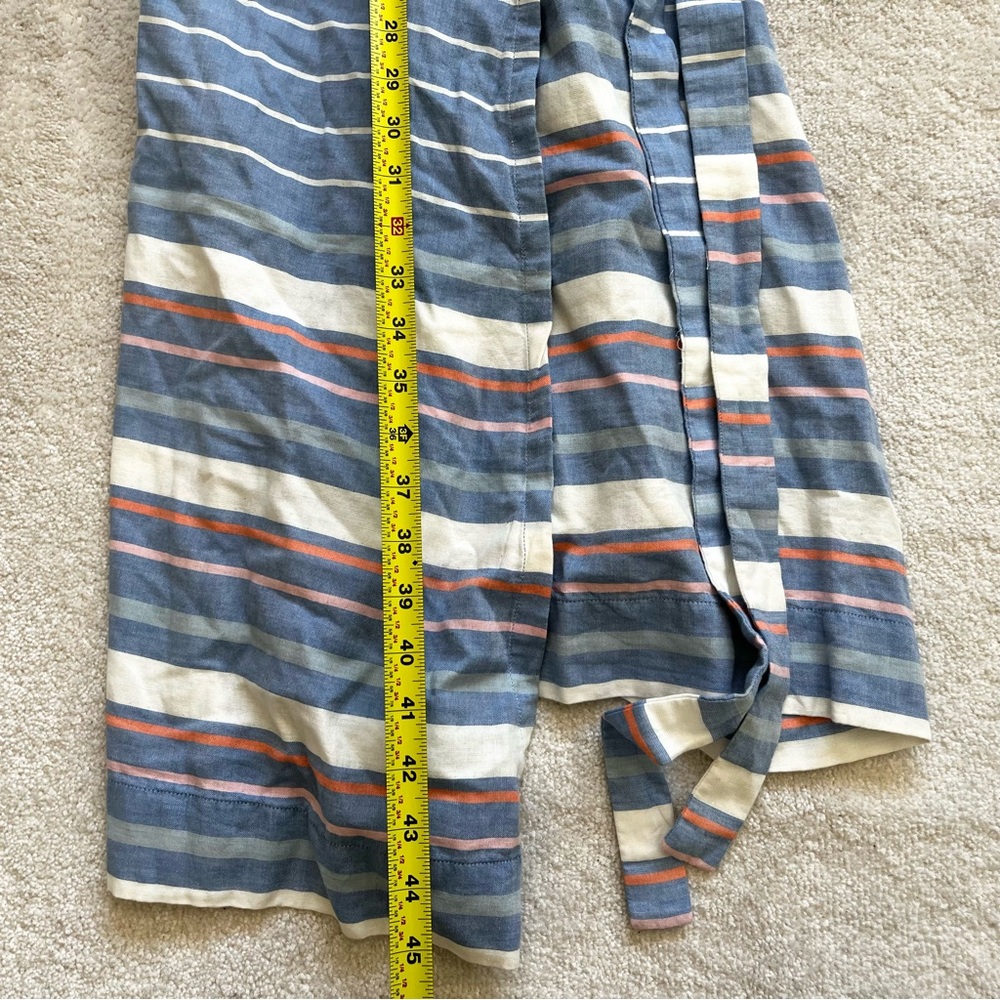 MARINE LAYER Maddie Wrap Dress in Blue/White Stripe Size XS Nautical Feminine - Picture 8 of 9